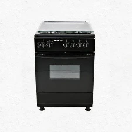 Aeon - 4 Burner Gas Cooker - 60cm x 60cm - Black