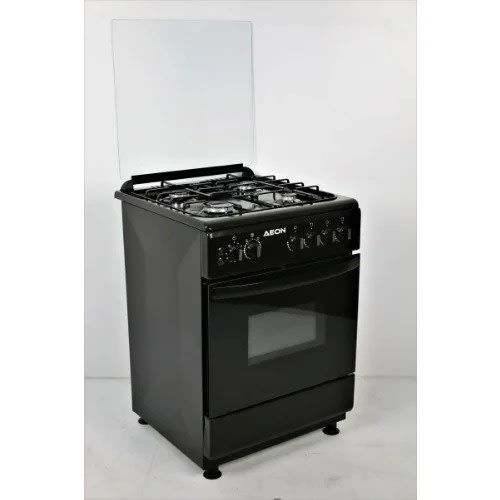 Aeon - 4 Burner Gas Cooker - 60cm x 60cm - Black