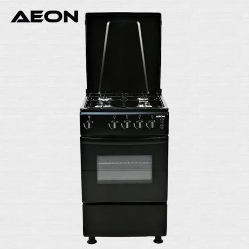 Aeon 4 Burner Gas Cooker - 50CMx50CM - Black
