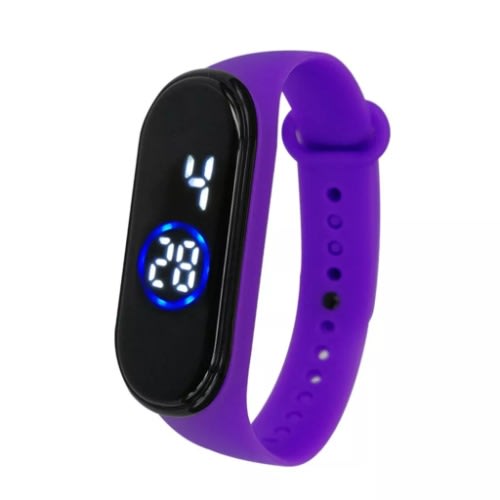 Touch Screen LED Sports Watch - Purple