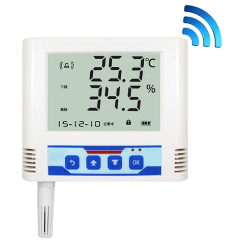 Digital Lcd Display Wireless Temperature And Humidity Monitoring With Wifi