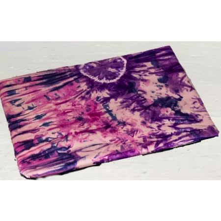 Adire Fabric - Blend Of Purple And Pink - 4 Yards