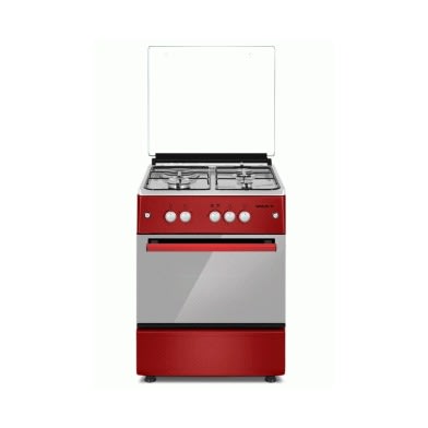 Gas Cooker - 60 X 60 - 3g+1e - Inox - Red