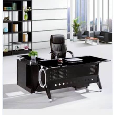 Novel Yatian Glass Executive Table 1.6m