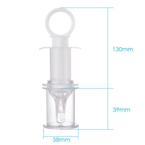 Baby Smart Medicine, Liquid Dispenser And Pacifier Syringe - White