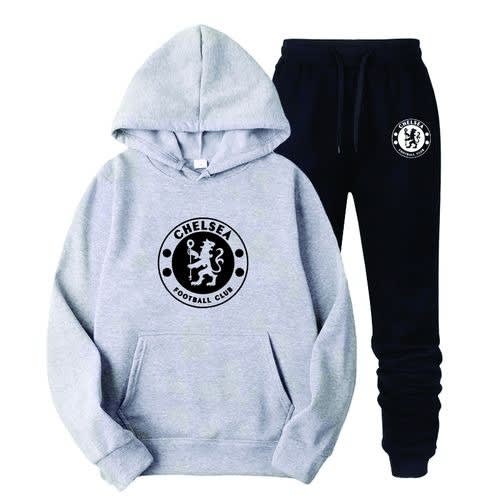 Chelsea Prints Hoodie And Joggers - Grey /Black