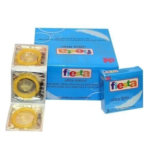 Fiesta Ultra Thin Condom 12 Packs -36 Count