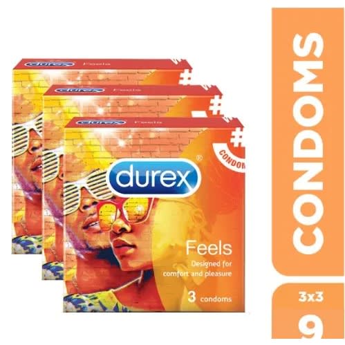 Feels Condoms - 3 Packs -  9 Pieces