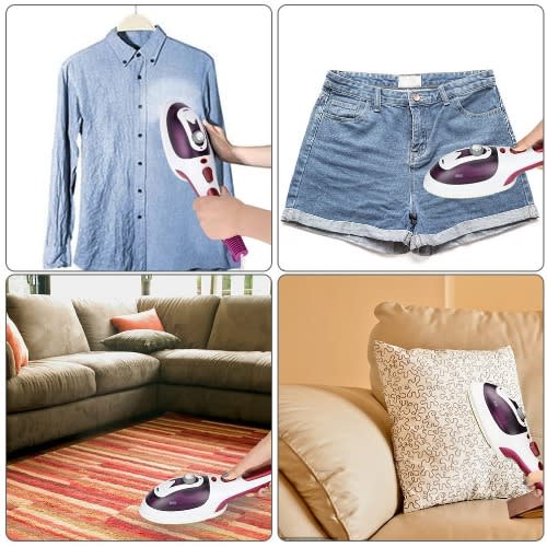 Hand Held Fabric Steam Iron, Fast Heat-up Household Travel Garment Steamer