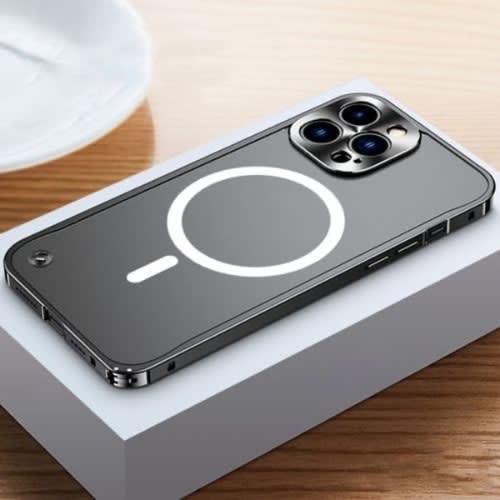 Metal Frame Frosted Pc Magsafe Case For iPhone 13 Pro Max