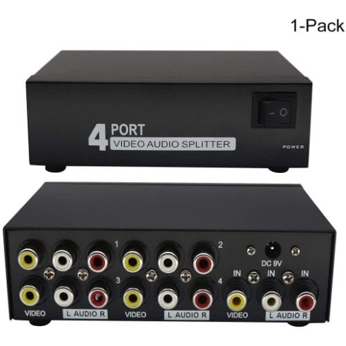 Av Audio Video Splitter Amplifier - 4 Port