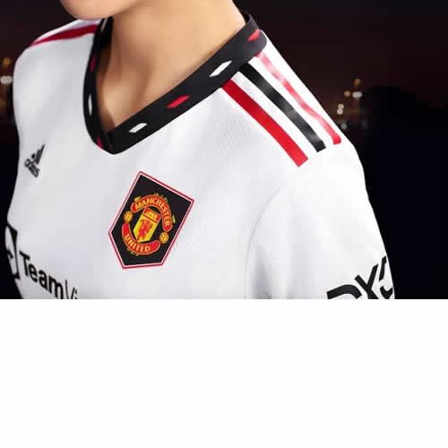 Lady's Official Manchester United Away Jersey White
