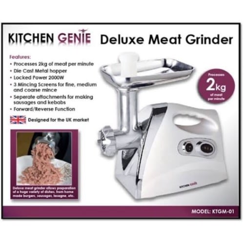 Kitchen Genie Deluxe Meat Grinder -2000watts Power