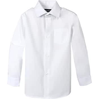 Kids Unisex Dress Shirt - White
