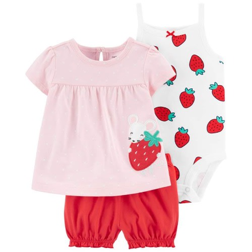 Strawberry Set For Girls -3 Piece