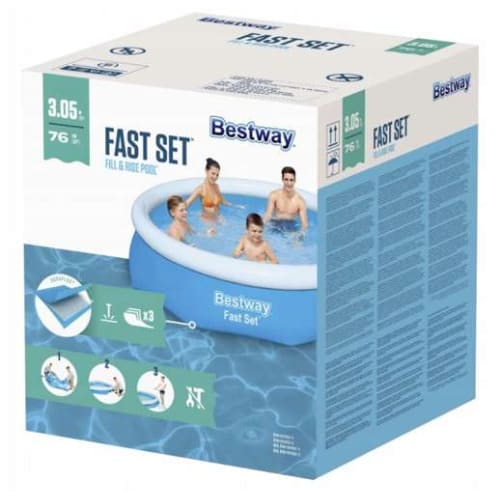 Fast Set Round Inflatable Pool 10 Ft X 30