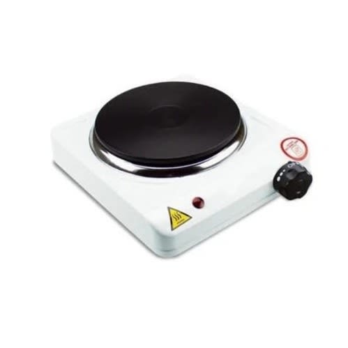 Single Electric Hot Plate - 1000w - White