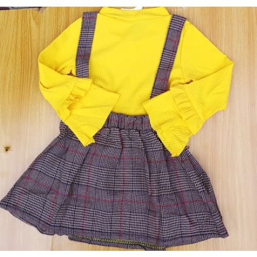 Bell Sleeve Pleated Dress With Bow