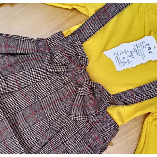 Bell Sleeve Pleated Dress With Bow