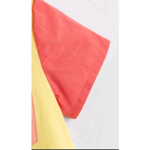 Toddler Girls Colour Block Pocket Patched Shift Shirt Dress