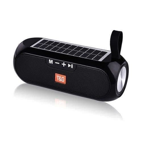 Tg182 Portable Column Bluetooth Speaker Wireless Stereo Music Box With Solar Power Usb Aux
