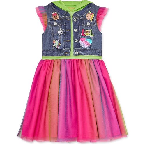 Hooded Costume Bow Short Sleeve Dress