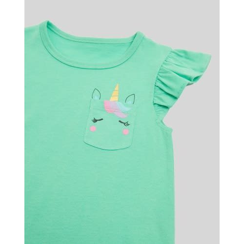 Girl's Unicorn T-shirt- Pack Of 3