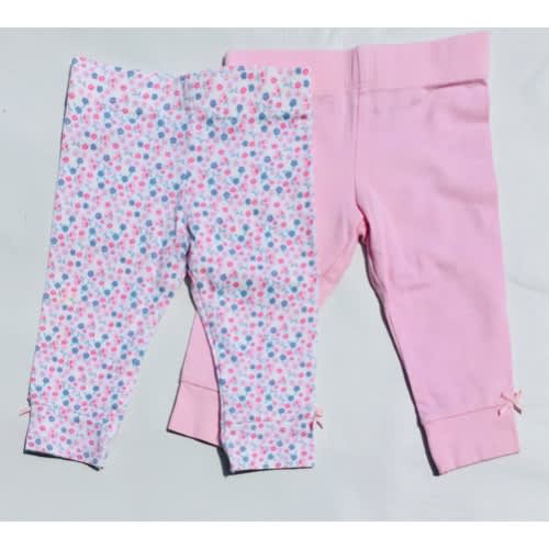 Pack of 2 Plain & Patterned Leggings