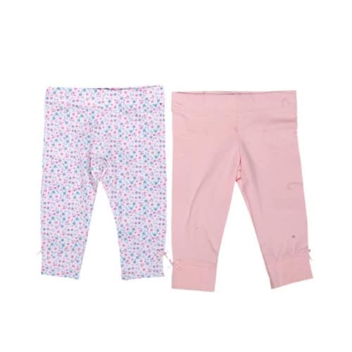 Pack of 2 Plain & Patterned Leggings