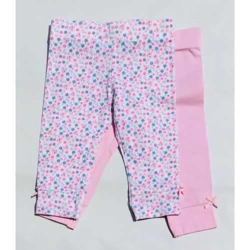 Pack of 2 Plain & Patterned Leggings