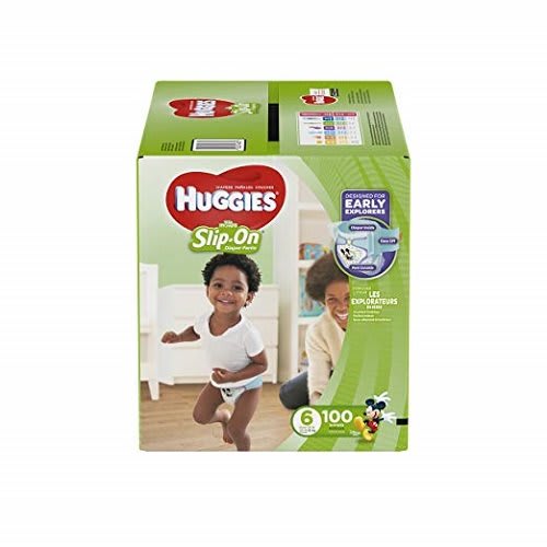 Little Movers Slip On Diaper Pants - Size 6 - 100 Count - Economy Plus