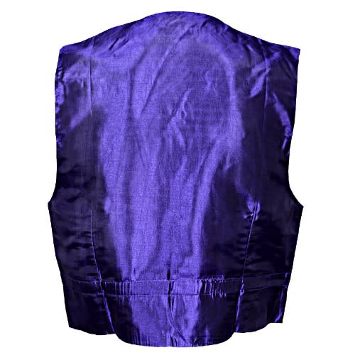 Mwc 1422 Waist Coat - Silver And Purple