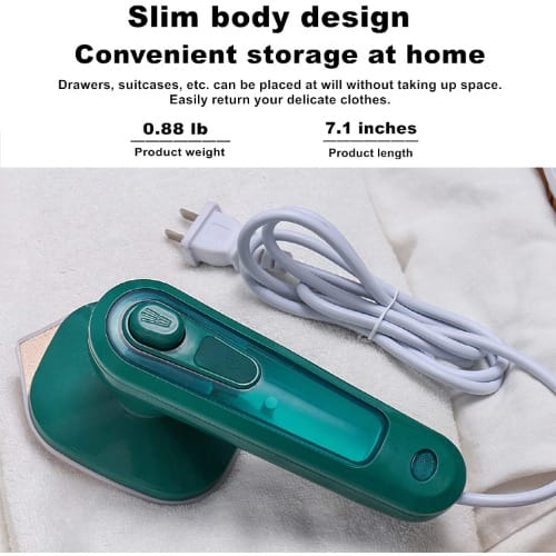 Portable Travel Handheld Steam Iron For Dry & Wet Ironing - 30W - 100ML
