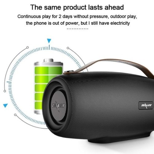 Super Bass Bluetooth Speaker With 10000mAh Power Bank
