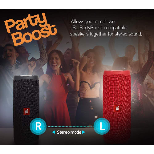 Flip 5 20 W Ipx7 Waterproof Bluetooth Speaker With Partyboost - Without Mic - Red