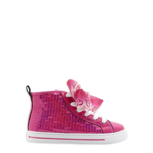 High Top Bow Sparkles Sequin Heart Sneakers