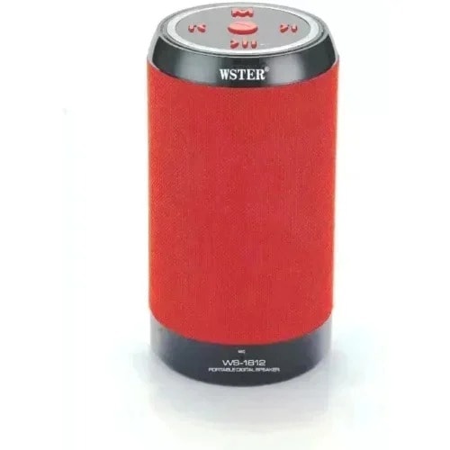 Portable Wireless Bluetooth Speaker With FM Radio - Red