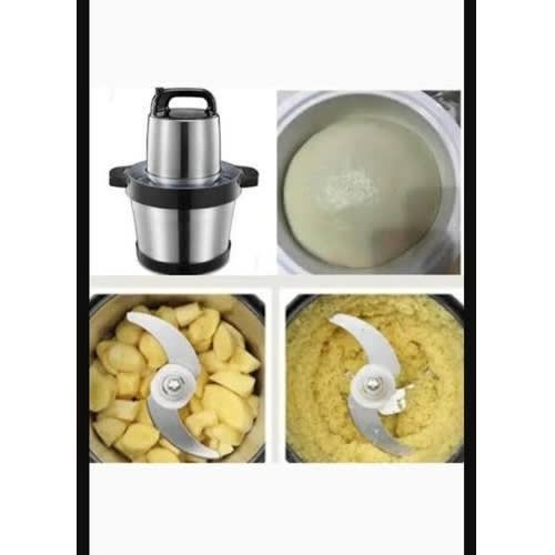 6l Stainless Steel Food Processor Pounder -1000w