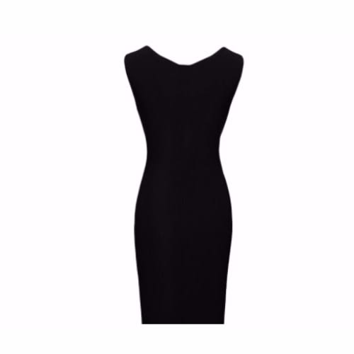 Sleeveless Bodycon Dress - Black