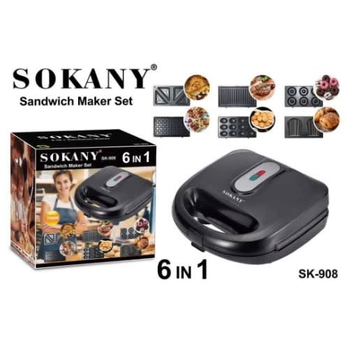 6 In 1 Sandwich Maker Set