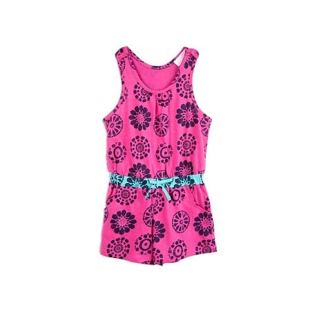 Printed Playsuit - Raspberry