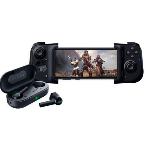 Kishi Controller For iPhone + Hammerhead True Wireless Bluetooth Earbuds Mobile Gaming Bundle