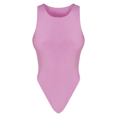 Sleeveless Female Bodysuit - Purple