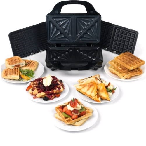 3 In 1 Changeable Pan Sandwich Maker - 900W
