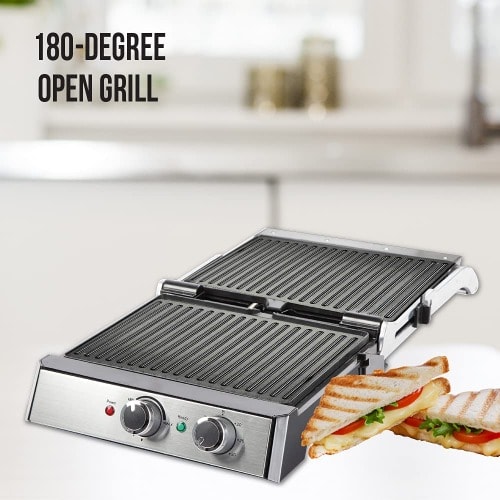 4 Slice Grill & Bbq With Timer 2000-watt Sandwich Toaster