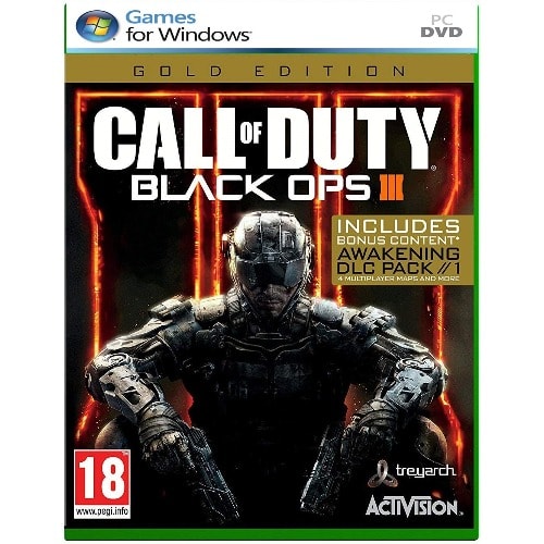 Call Of Duty - Black Ops III -  PC Game DVD Disks + Free Gifts