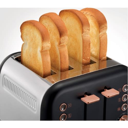 4-slice Toaster - Black & Rose Gold-1800w