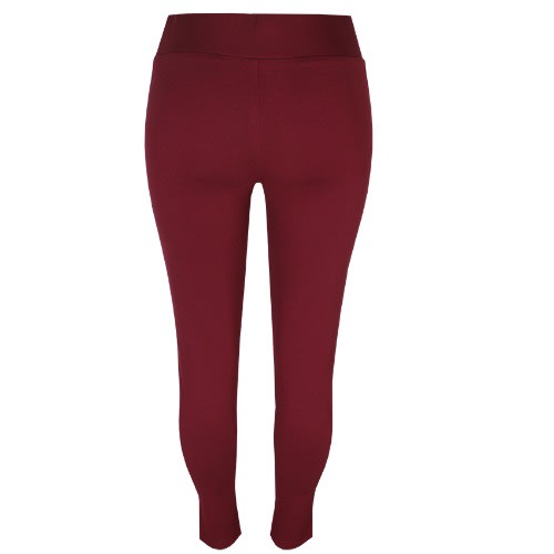 Burgundy Split Angle Jeggings