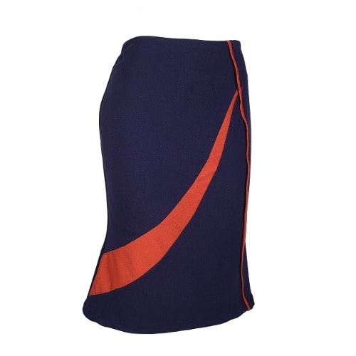 Multipurpose Skirt - Navy Blue And Burnt Orange