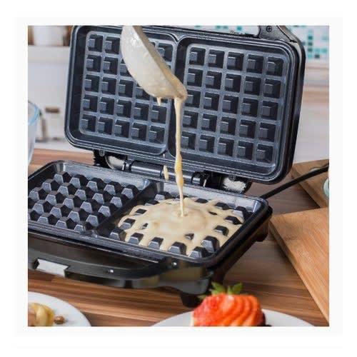 Deep Fill Waffle Maker Iron With Xl Non-stick Cooking Plates - 900w